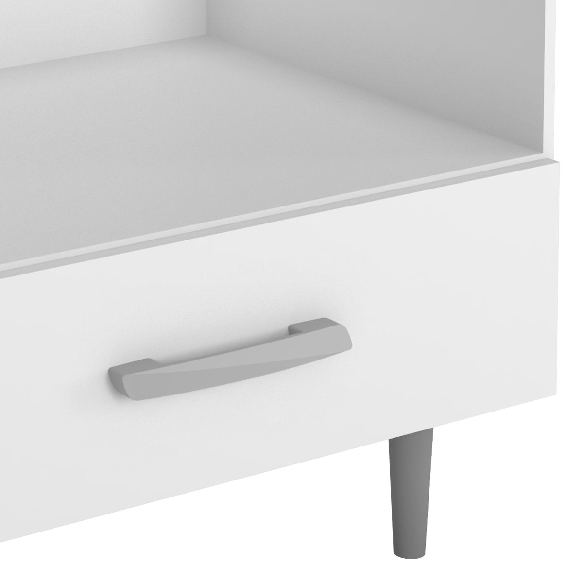 Balcão Cooktop Para Cozinha Moderno E Compacto 1 Gaveta com Nicho para Forno ou Micro-ondas - LH Móveis