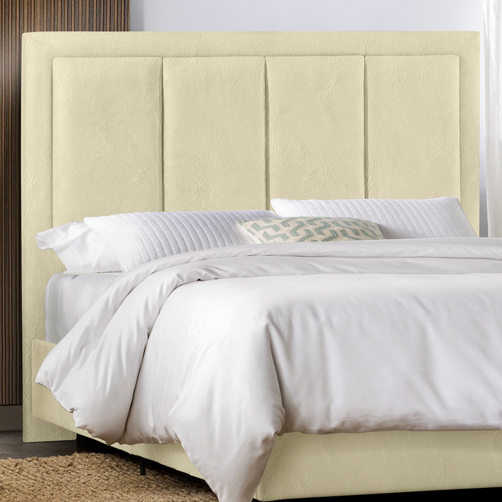 Cabeceira Estofada Veneza Luxo para Cama Box Casal 140 cm Estrutura em Madeira com Fixação no Box - LH Móveis