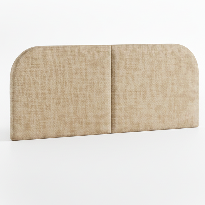 Cabeceira Estofada Modelo Painel Fixa na Parede Clean Design Orgânico Para Cama Casal 140cm - LH Móveis