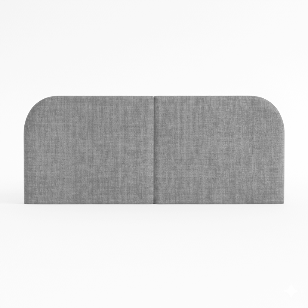 Cabeceira Estofada Modelo Painel Fixa na Parede Clean Design Orgânico Para Cama Queen 160cm - LH Móveis