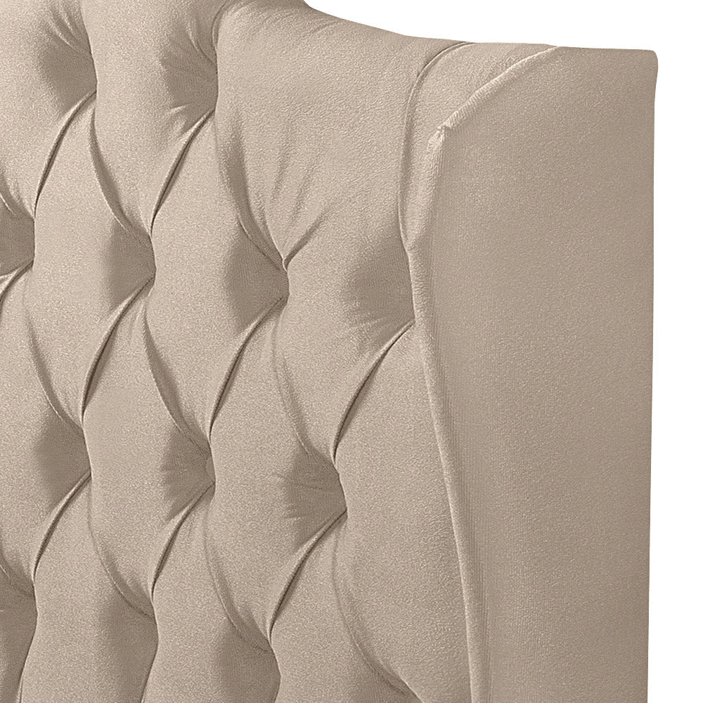 Cabeceira Capitonê com Botões para Cama Box Solteiro 0.90 cm Dubai Com Pés Várias Cores - LH Móveis