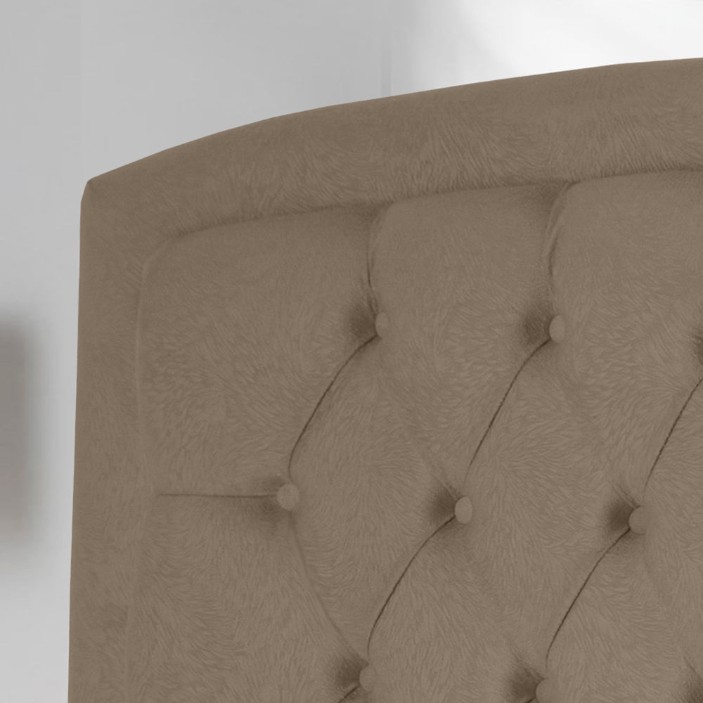 Cabeceira para Cama Box Queen 160 cm Ibiza Detalhe Capitonê com Pés Fixação no Box - LH Móveis