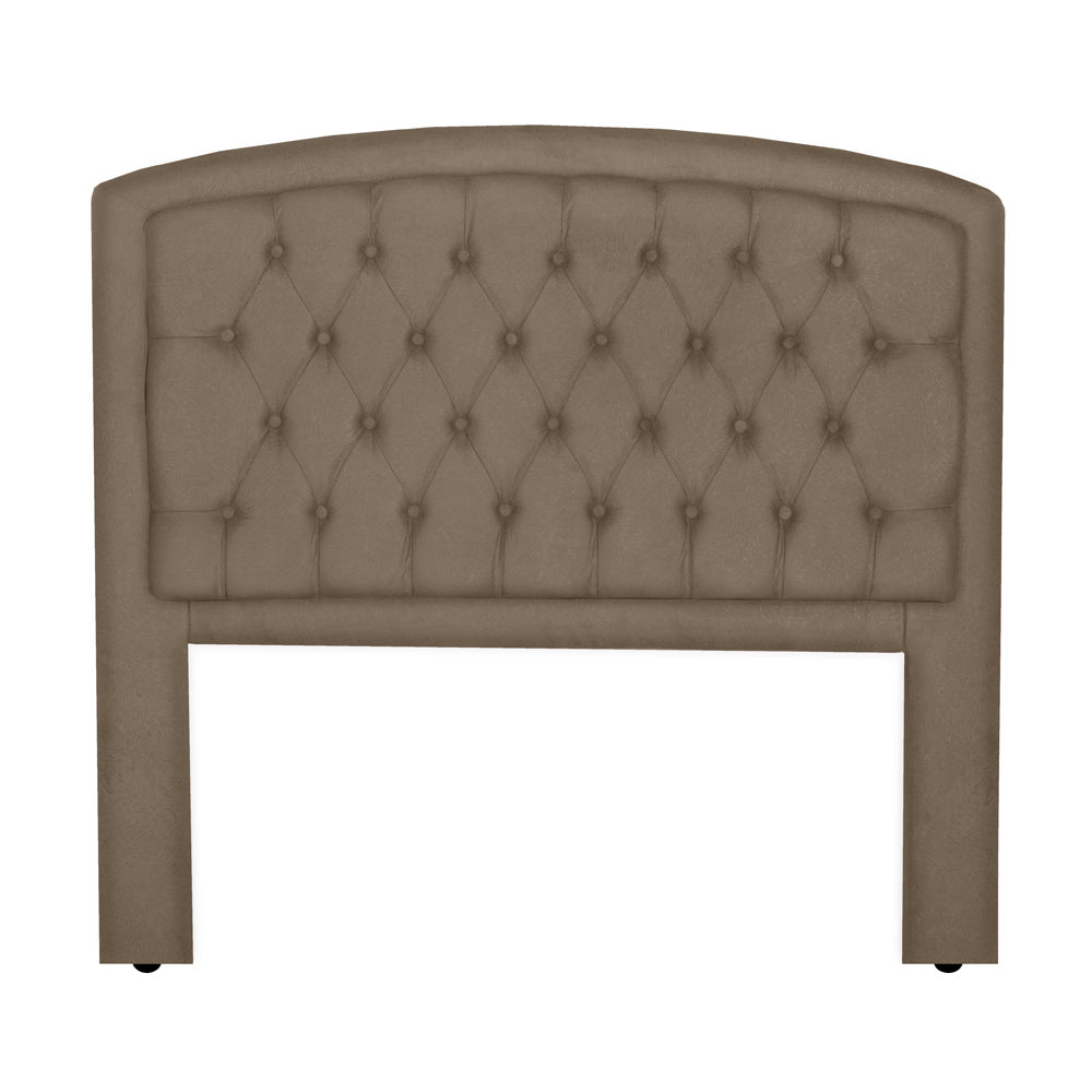 Cabeceira para Cama Box King 195 cm Ibiza Detalhe Capitône com Botões Fixação no Box com Pés - LH Móveis