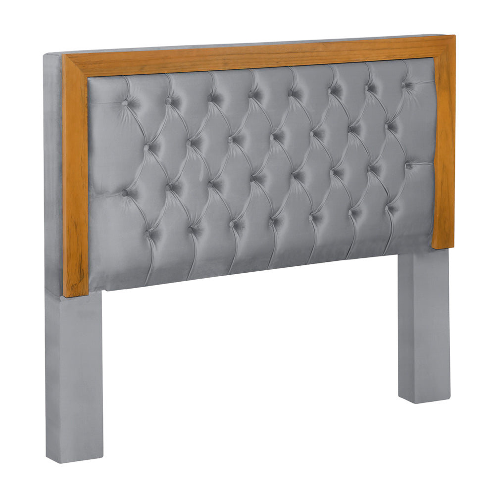 Cabeceira Para Cama Box Solteiro 90 cm com Moldura de Madeira Imperial Várias Cores - LH Móveis