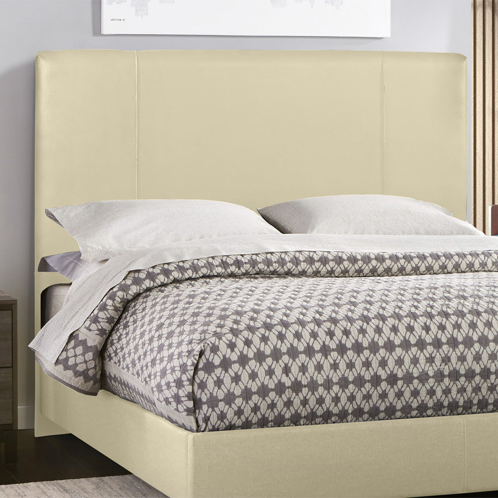 Cabeceira com Detalhe em Costura Munique para Cama Box Solteiro 90 cm com Pés Fixação no Box - LH Móveis