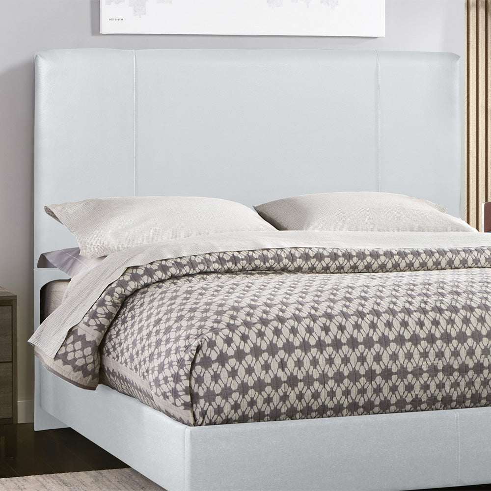 Cabeceira com Detalhe em Costura Munique para Cama Box Solteiro 90 cm com Pés Fixação no Box - LH Móveis