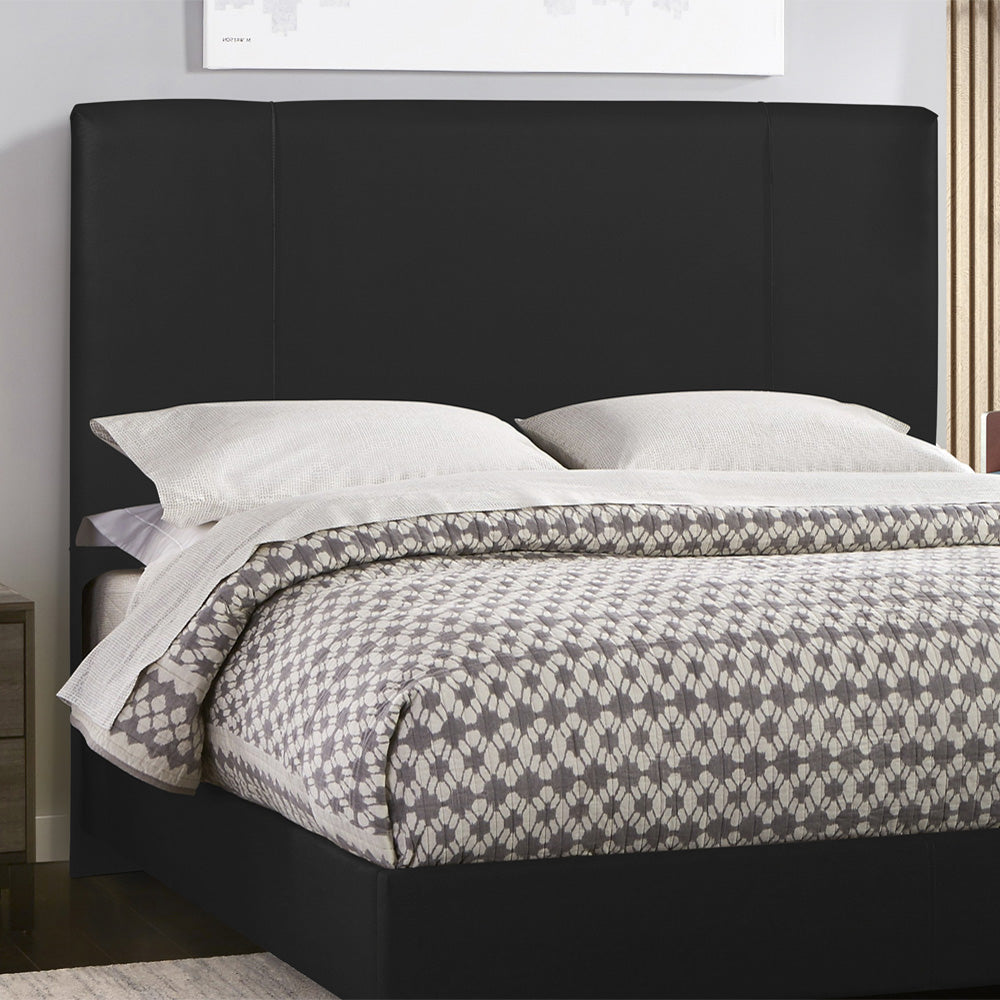 Cabeceira com Detalhe em Costura Munique para Cama Box Solteiro 90 cm com Pés Fixação no Box - LH Móveis