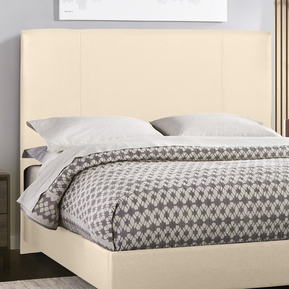 Cabeceira com Detalhe em Costura Munique para Cama Box Solteiro 90 cm com Pés Fixação no Box - LH Móveis