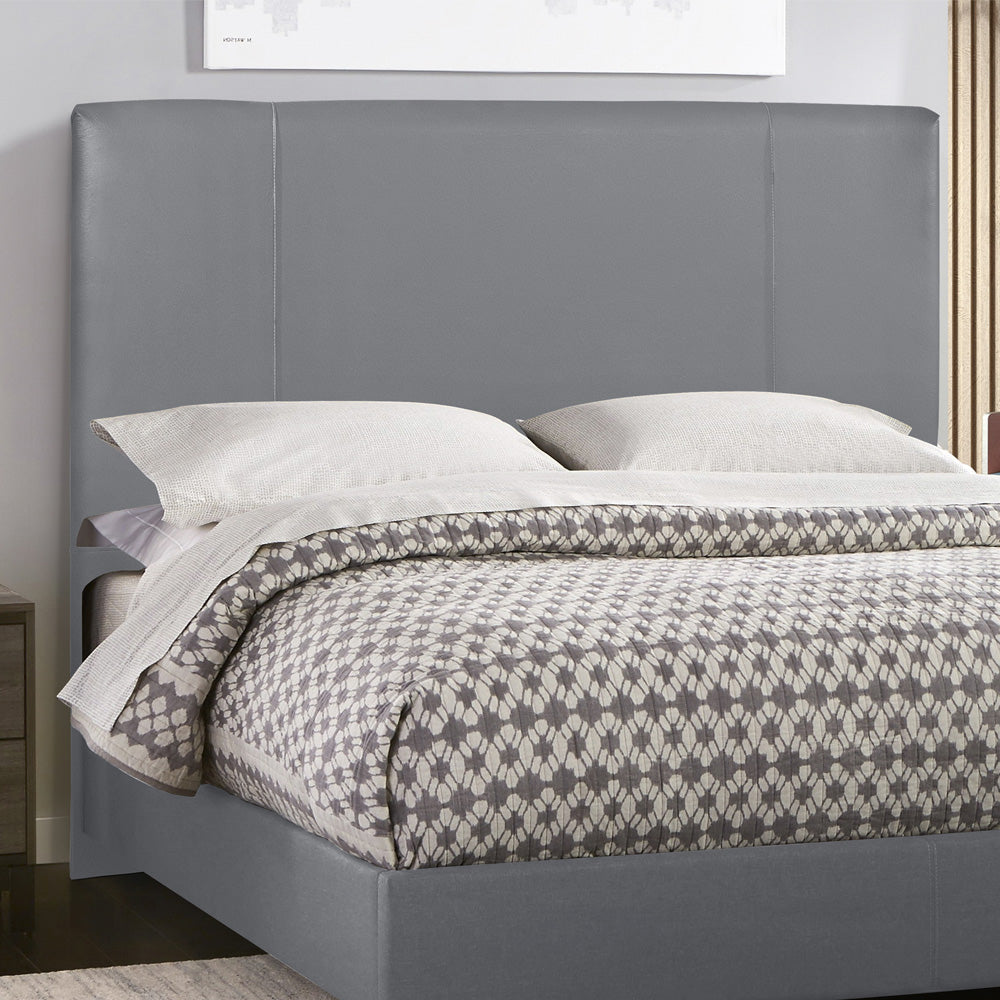 Cabeceira com Detalhe em Costura Munique para Cama Box Solteiro 90 cm com Pés Fixação no Box - LH Móveis