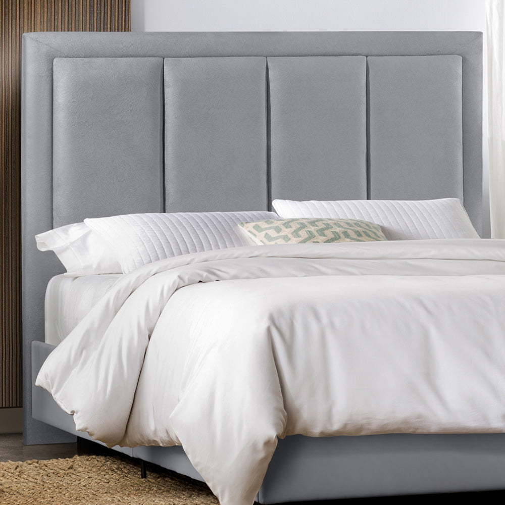 Cabeceira Estofada Veneza Luxo para Cama Box Casal 140 cm Estrutura em Madeira com Fixação no Box - LH Móveis