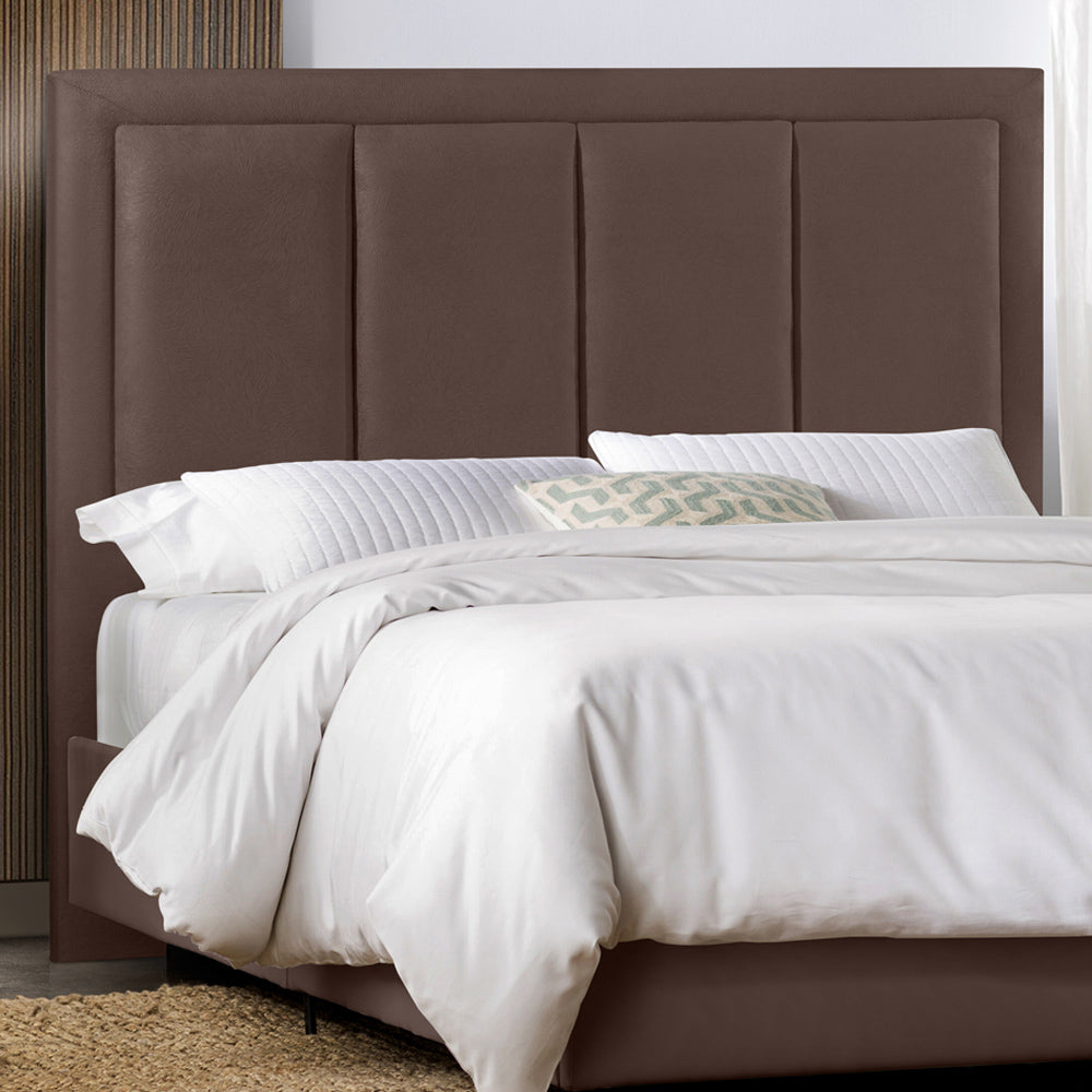 Cabeceira Estofada Veneza Luxo para Cama Box Casal 140 cm Estrutura em Madeira com Fixação no Box - LH Móveis
