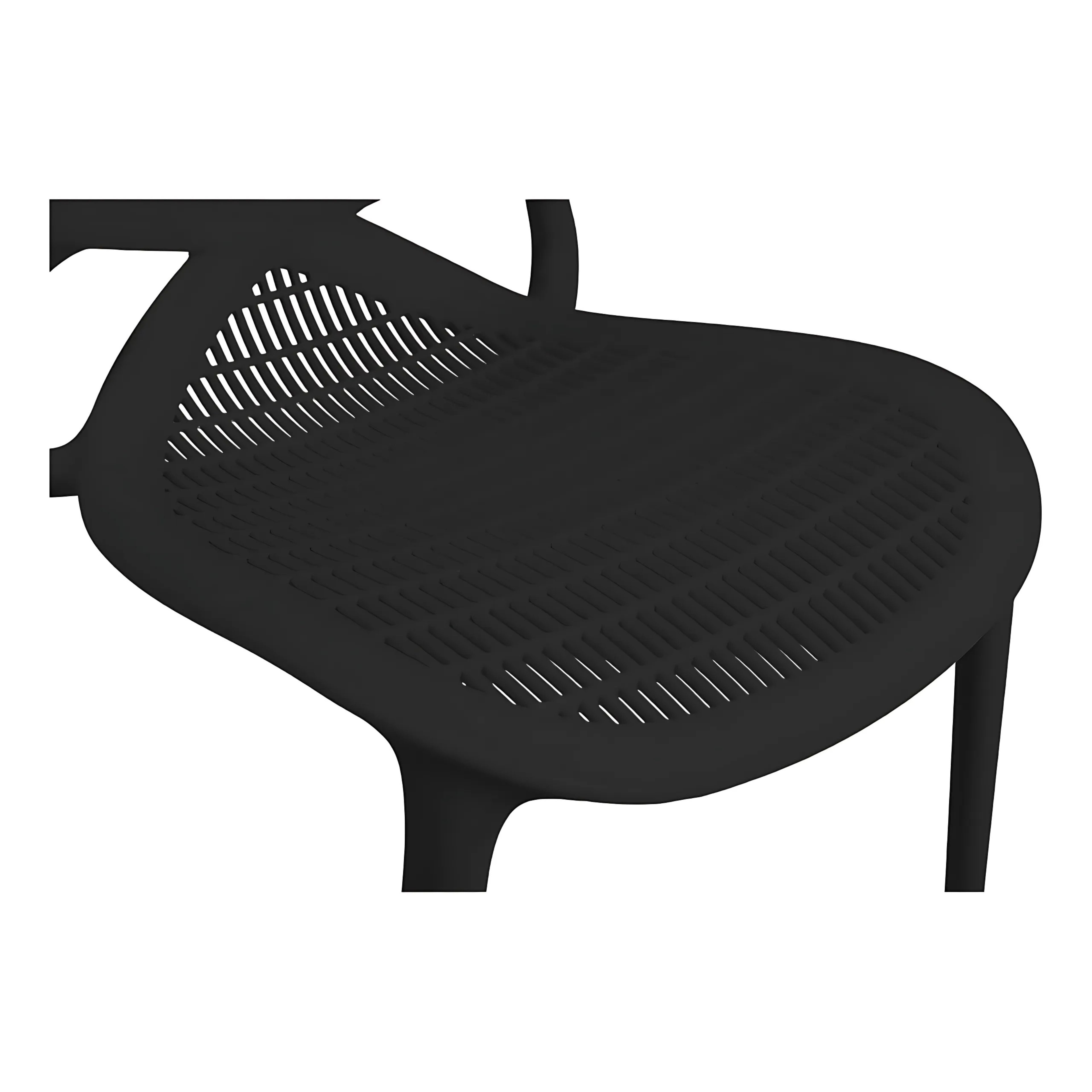 Cadeira Fixa Capri com Assento Anatômico com Proteção UV Versátil Para Todos os Ambientes- LH Móveis