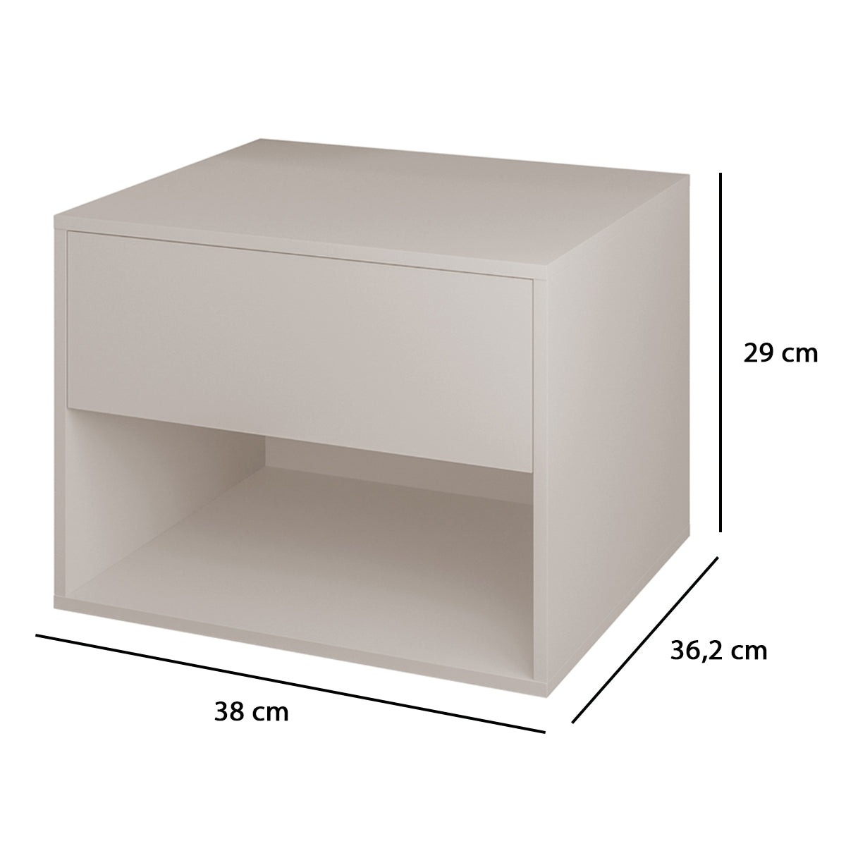 Kit 2 Módulos Ripados 115x52,5 Decorativo Autoadesivo Com Mesa De Cabeceira Suspensa - LH Móveis