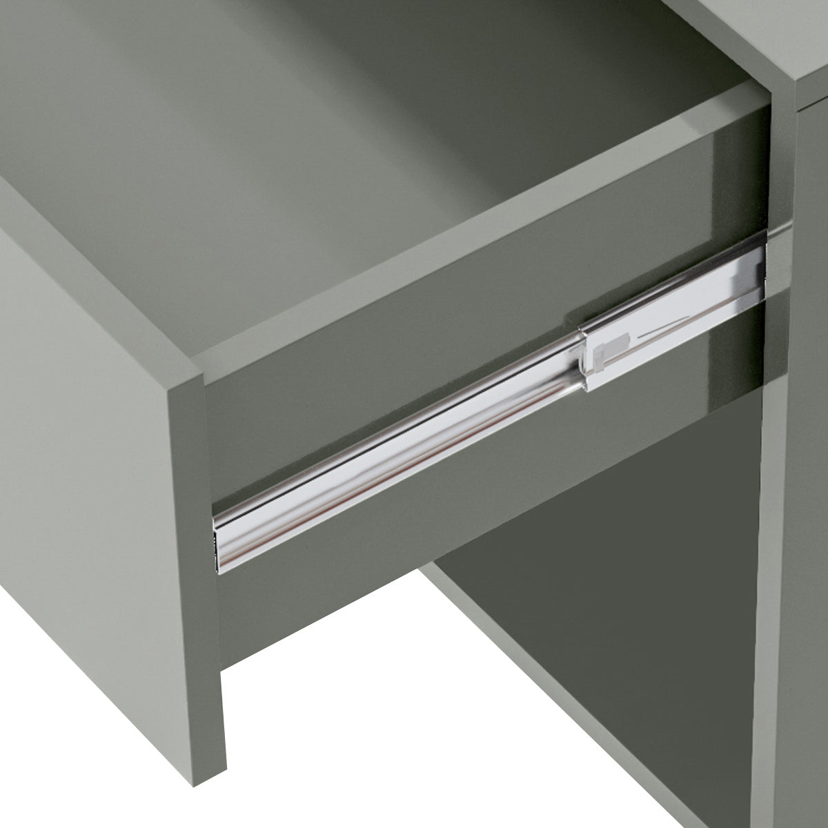 Mesa de Cabeceira Sofia Suspensa Com 1 Gaveta Corrediça Telescópica e Nicho - LH Móveis