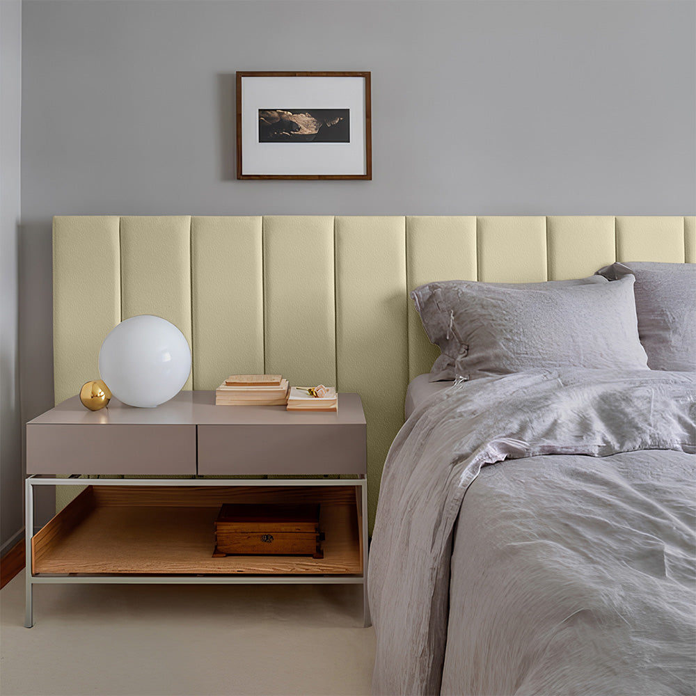 Módulo Estofado Adesivo 120x20cm Cabeceira em Placas Adesivas Unitárias - LH Móveis