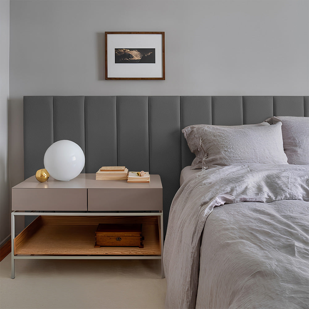 Módulo Estofado Adesivo 120x20cm Cabeceira em Placas Adesivas Unitárias - LH Móveis