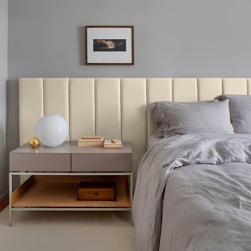 Módulo Estofado Adesivo 120x20cm Cabeceira em Placas Adesivas Unitárias - LH Móveis