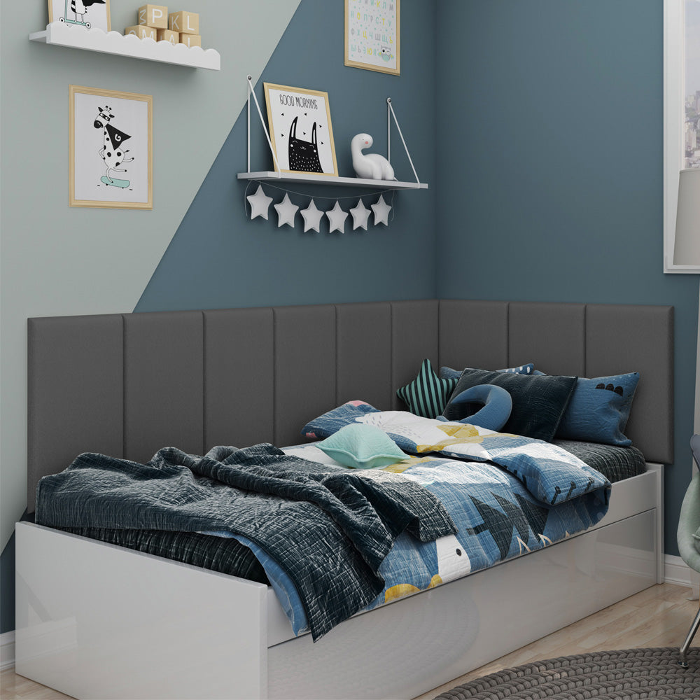 Módulo Adesivo 55x30 cm Cabeceira Estofada em Placas Linear Unitário Várias Cores - LH Móveis