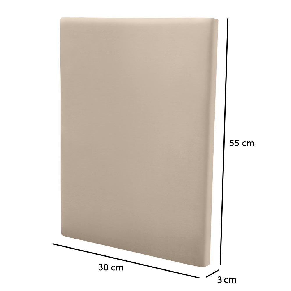 Conjunto 9 Módulos 55x30 Estofado Autocolantes Estrutura em Madeira Fácil Instalação - LH Móveis