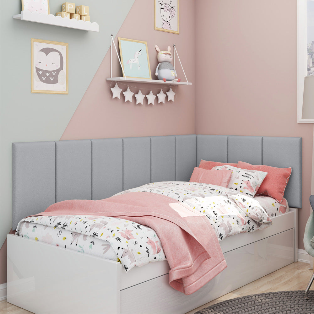 Módulo Adesivo 55x30 cm Cabeceira Estofada em Placas Linear Unitário Várias Cores - LH Móveis