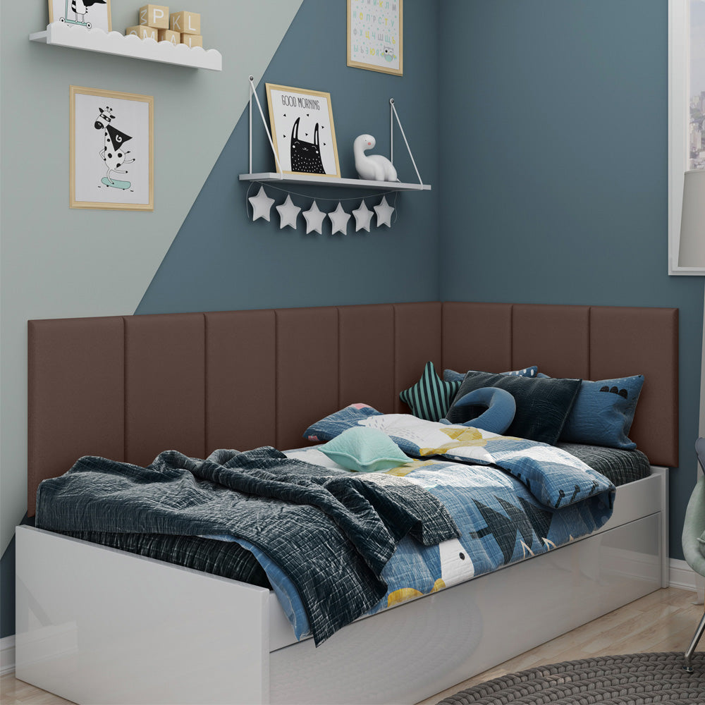 Módulo Adesivo 55x30 cm Cabeceira Estofada em Placas Linear Unitário Várias Cores - LH Móveis