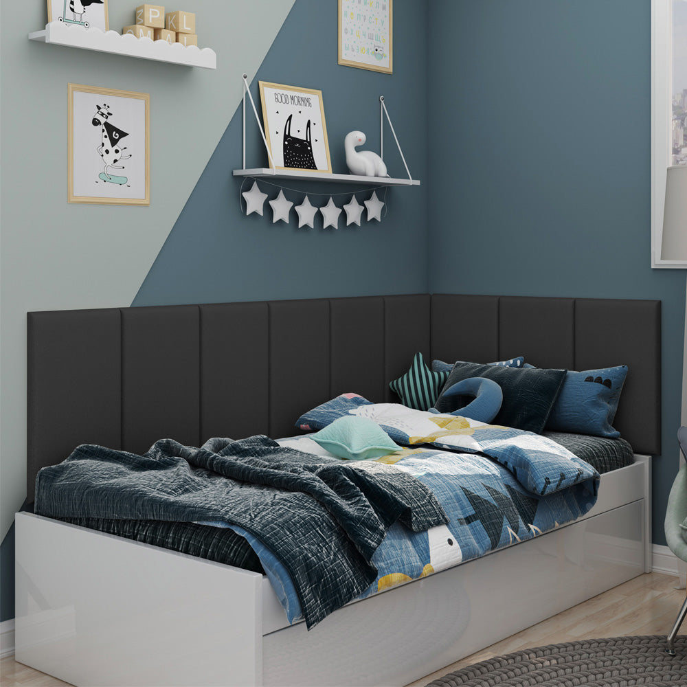 Módulo Adesivo 55x30 cm Cabeceira Estofada em Placas Linear Unitário Várias Cores - LH Móveis