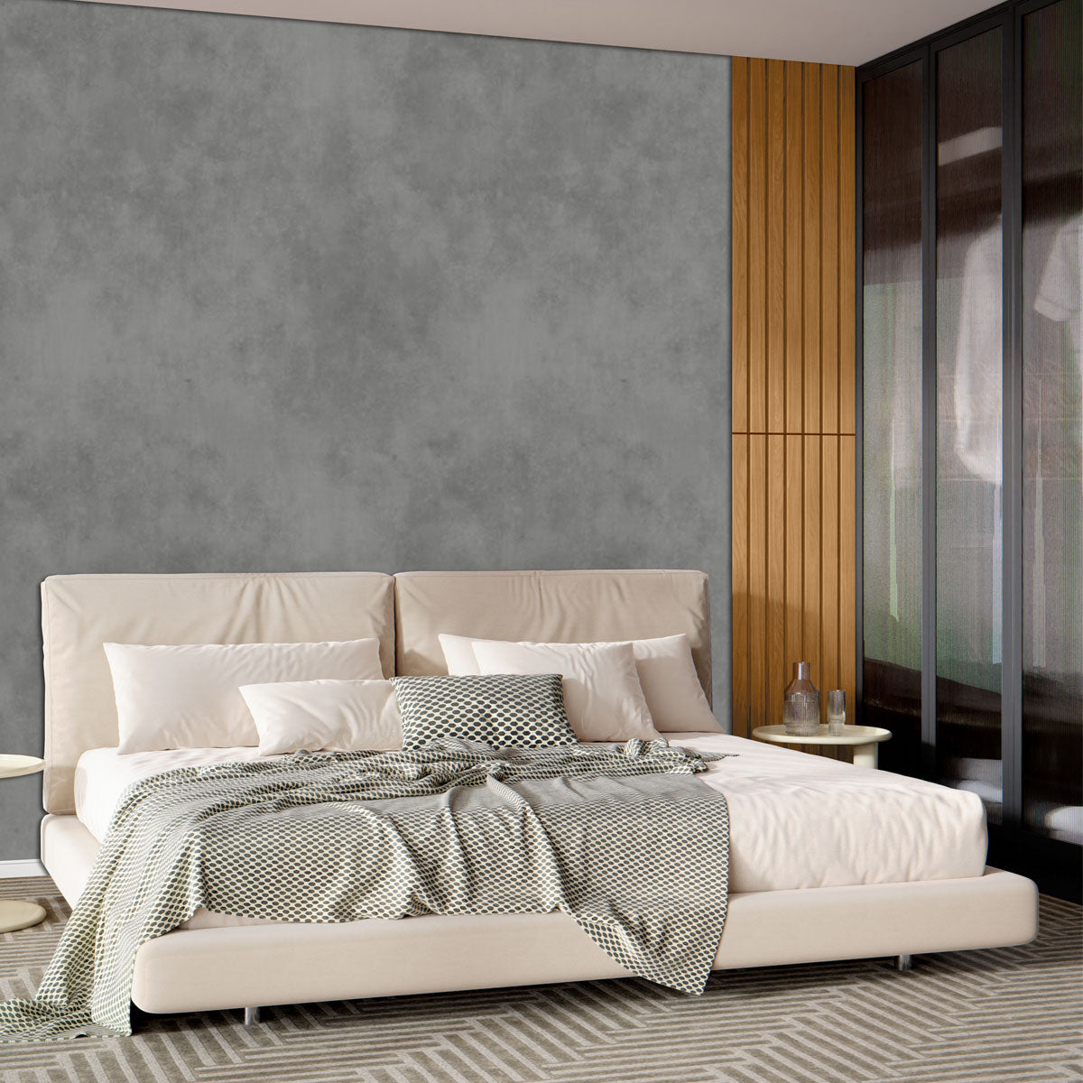 Kit 2 Módulos Ripados 115x52,5cm Placas Decorativas Para Quarto Sala De Estar - LH Móveis