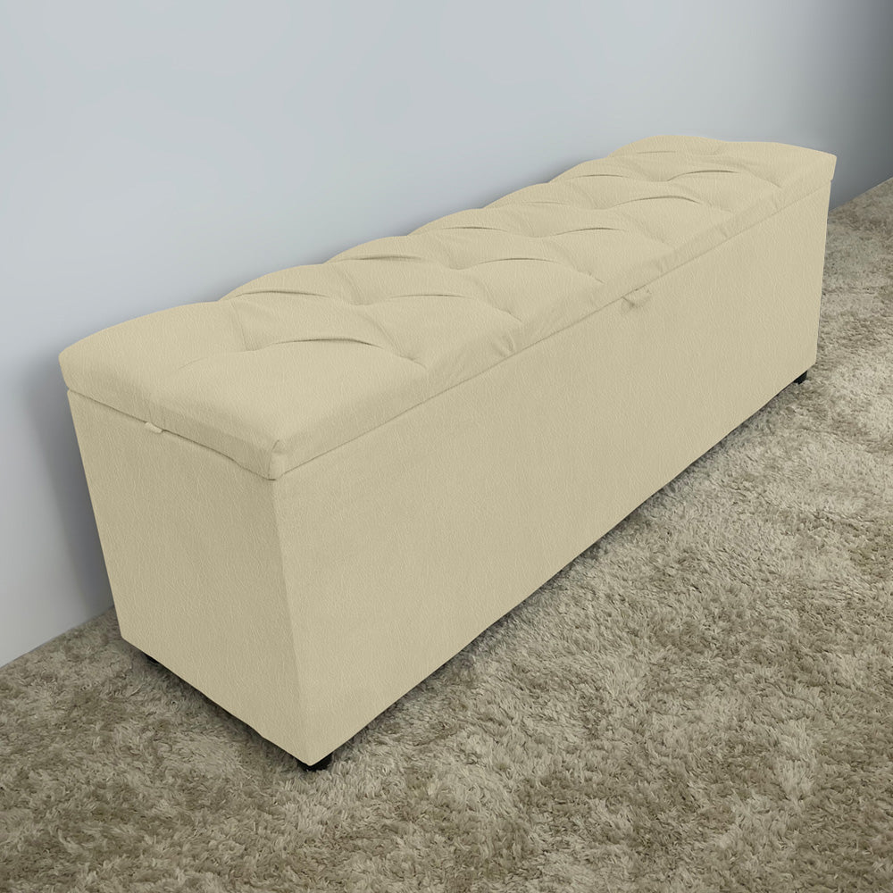 Baú Recamier Capitonê 85cm Para Cama Solteiro Intense Várias Cores - LH Móveis