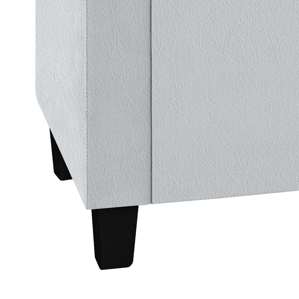 Recamier Baú Banco Estofado Calçadeira Barcelona Para Cama Box Casal - LH Móveis