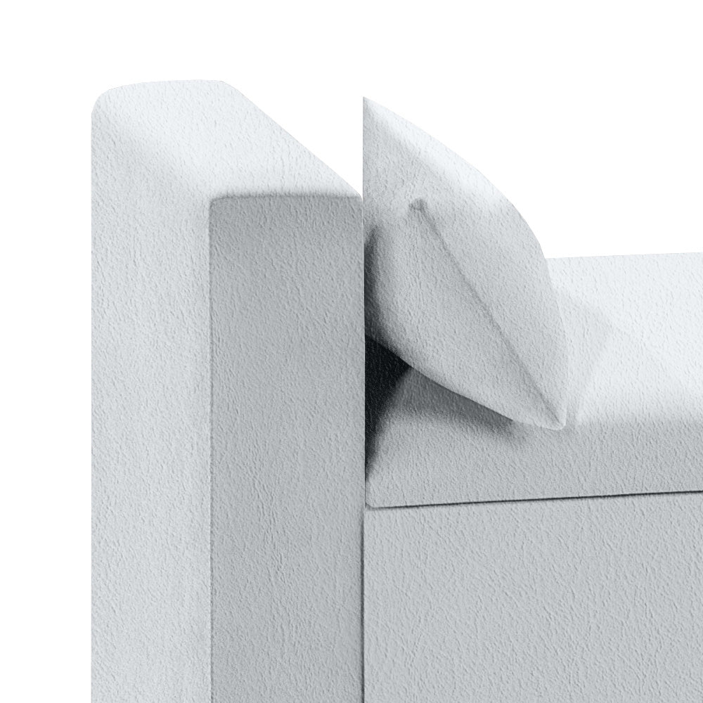 Recamier Baú Banco Estofado Calçadeira Barcelona Para Cama Box Casal - LH Móveis