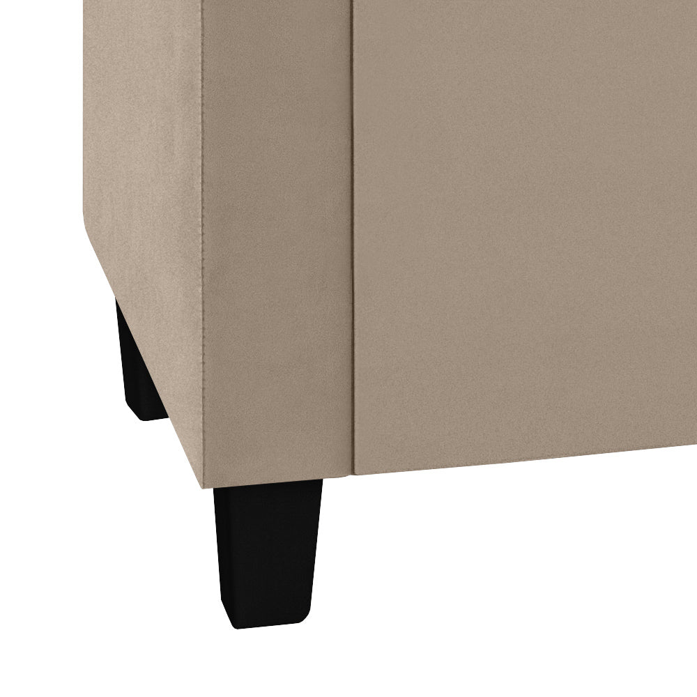 Recamier Baú Estofado Calçadeira Barcelona Banco Para Cama Box Queen - LH Móveis