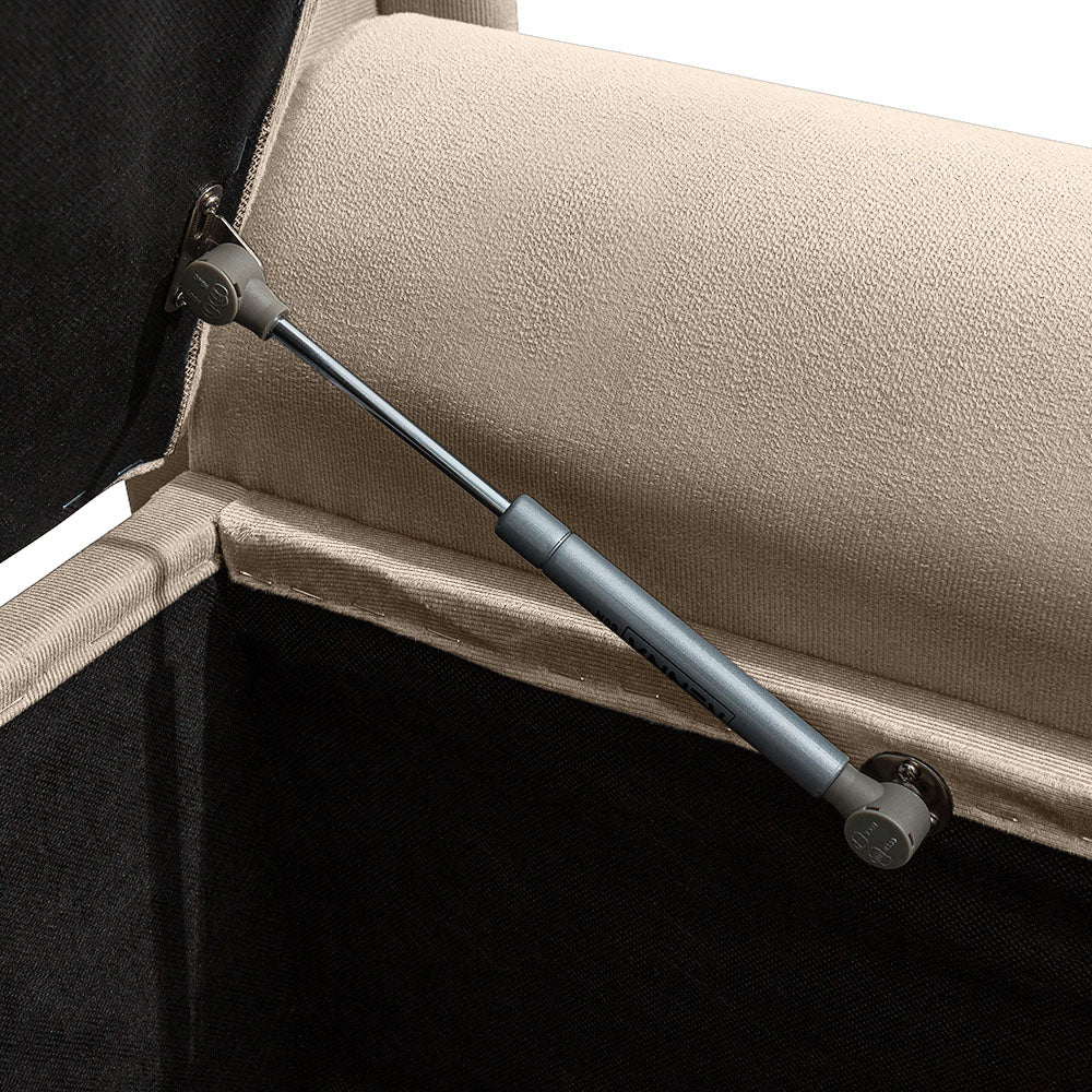 Recamier Baú Banco para Cama Box King 180cm Dubai Detalhe Capitonê com Pés - LH Móveis