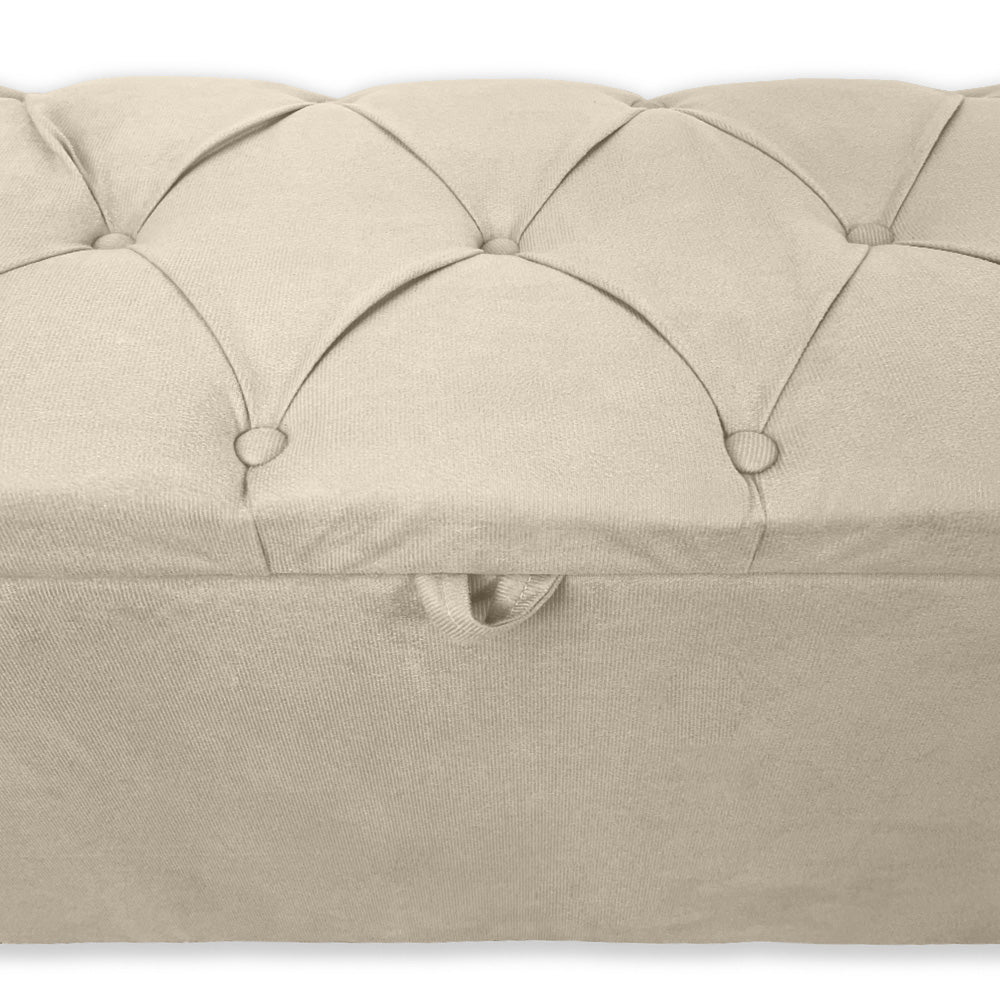 Baú Recamier Capitonê 85cm Para Cama Solteiro Intense Várias Cores - LH Móveis