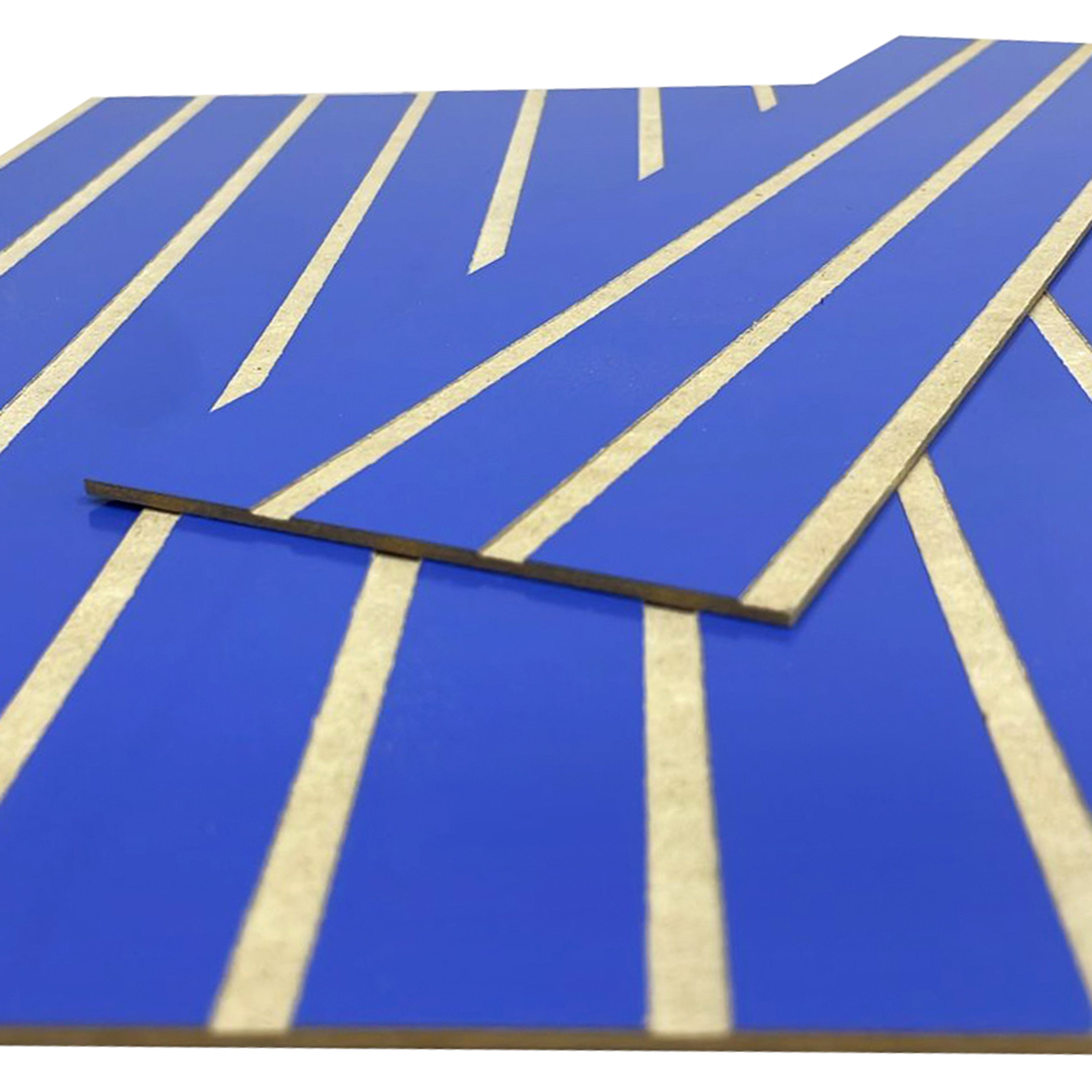 Kit 10 Ripados Módulos Adesivos 45x10 em MDF Para Decoração Acompanha Dupla Face - LH Móveis