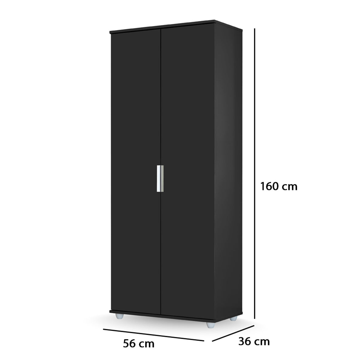 Sapateira Multiuso Organizador Lua em MDP 2 Portas 4 Prateleiras - LH Móveis