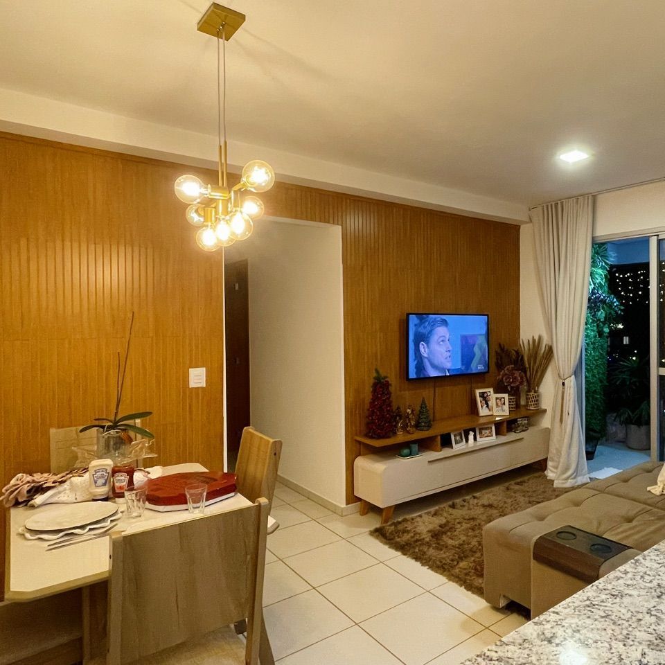 Kit 10 Ripados Módulos Adesivos 45x10 em MDF Para Decoração Acompanha Dupla Face - LH Móveis