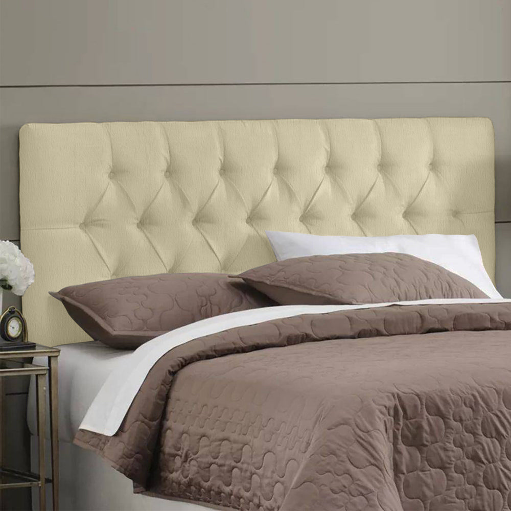 Cabeceira Estofada Painel Intense para Cama Box Casal 140cm com Detalhe Capitonê Fixação na Parede  - LH Móveis