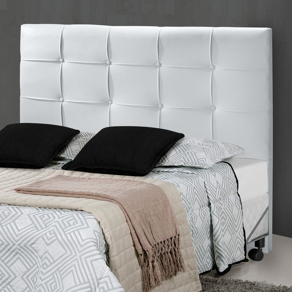 Cabeceira Estofada Hadassa para Cama Box King 195cm Detalhe em Costura com Pés Estrutura em Madeira - LH Móveis
