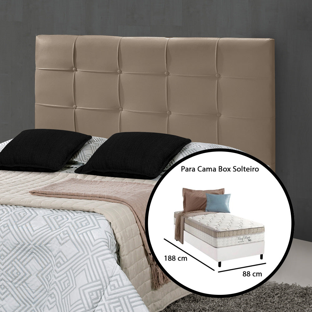 Cabeceira Estofada para Cama Box Solteiro 90 cm Hadassa Várias Cores - LH Móveis