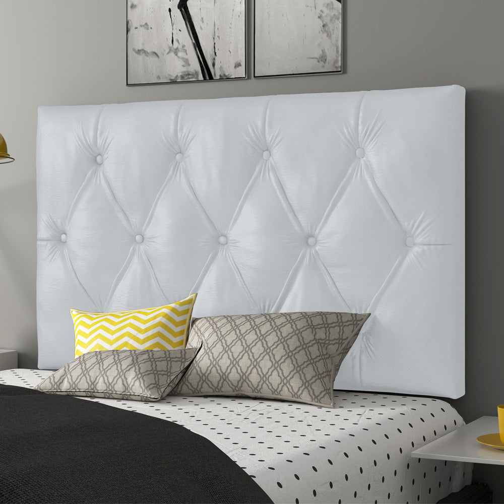 Cabeceira Painel Capitonê para Cama Box Solteiro 90 cm Intense Fixação na Parede Várias Cores - LH Móveis