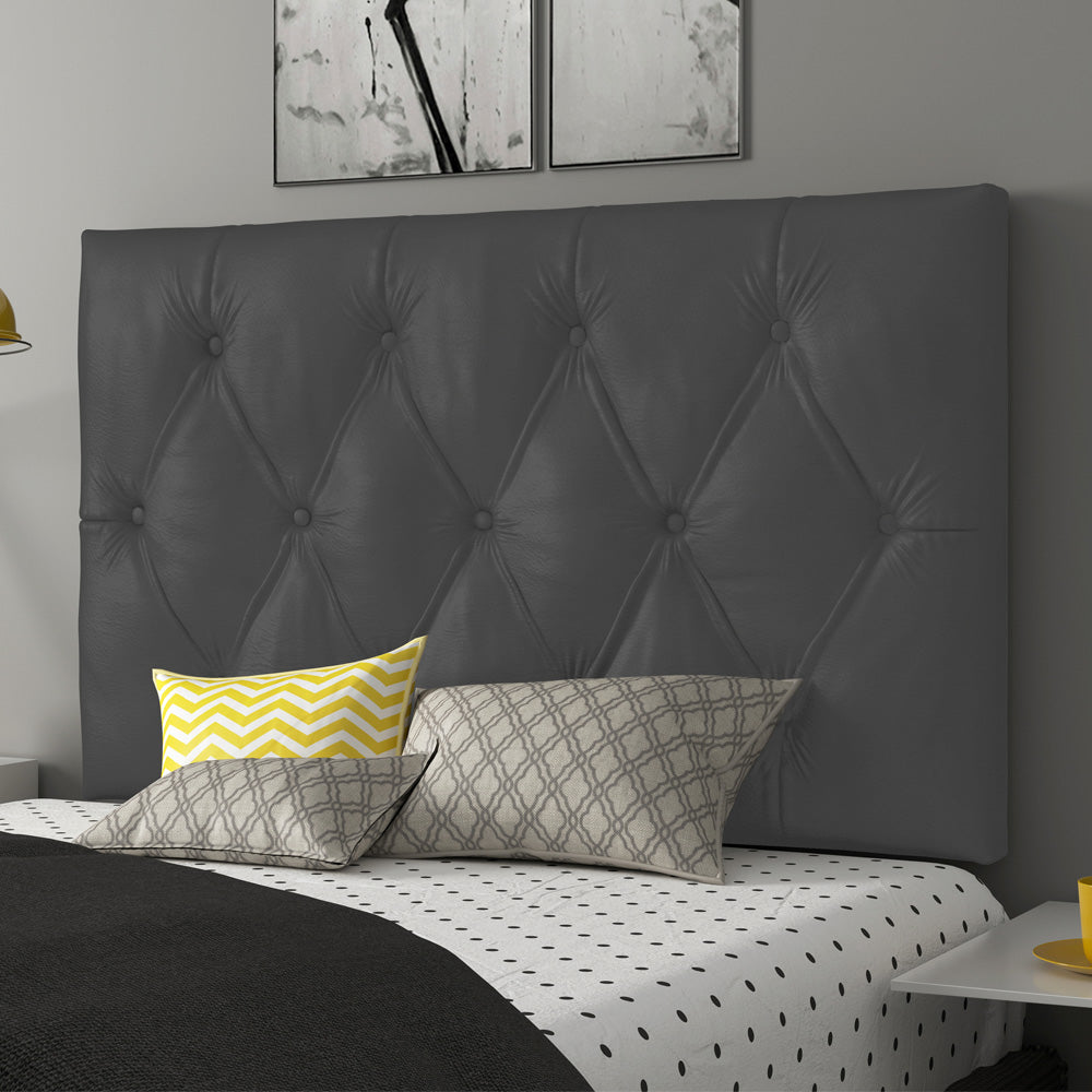 Cabeceira Painel Capitonê para Cama Box Solteiro 90 cm Intense Fixação na Parede Várias Cores - LH Móveis