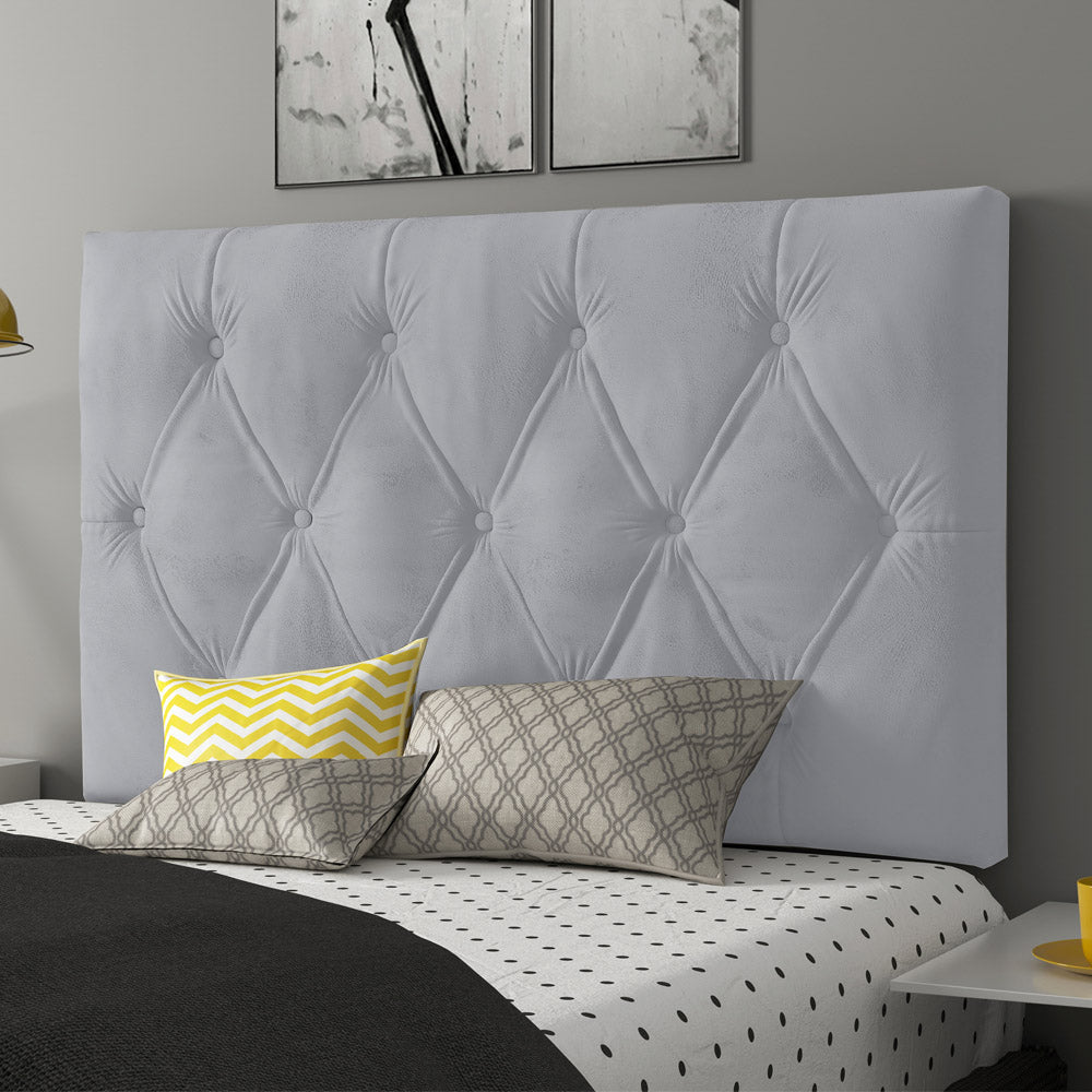 Cabeceira Painel Capitonê para Cama Box Solteiro 90 cm Intense Fixação na Parede Várias Cores - LH Móveis