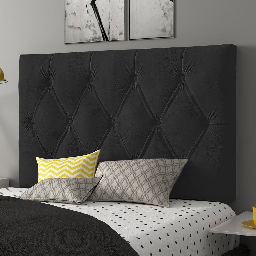 Cabeceira Painel Capitonê para Cama Box Solteiro 90 cm Intense Fixação na Parede Várias Cores - LH Móveis