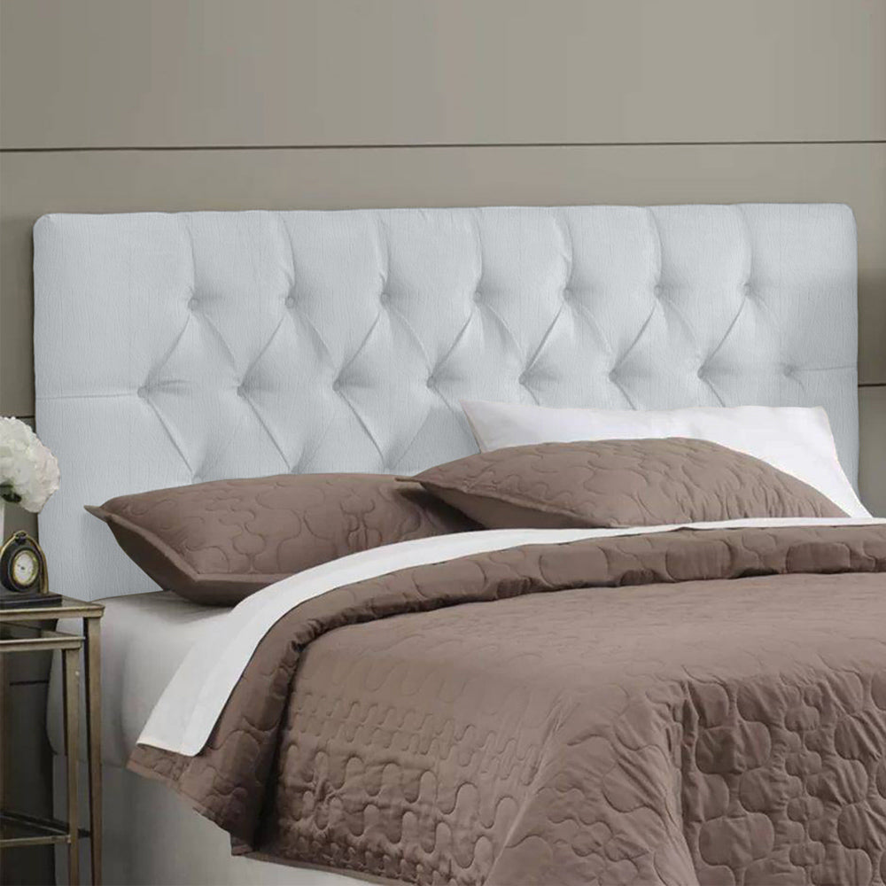 Cabeceira Intense Modelo Painel Detalhe Capitonê para Cama Box Queen 160 cm Fixação na Parede - LH Móveis