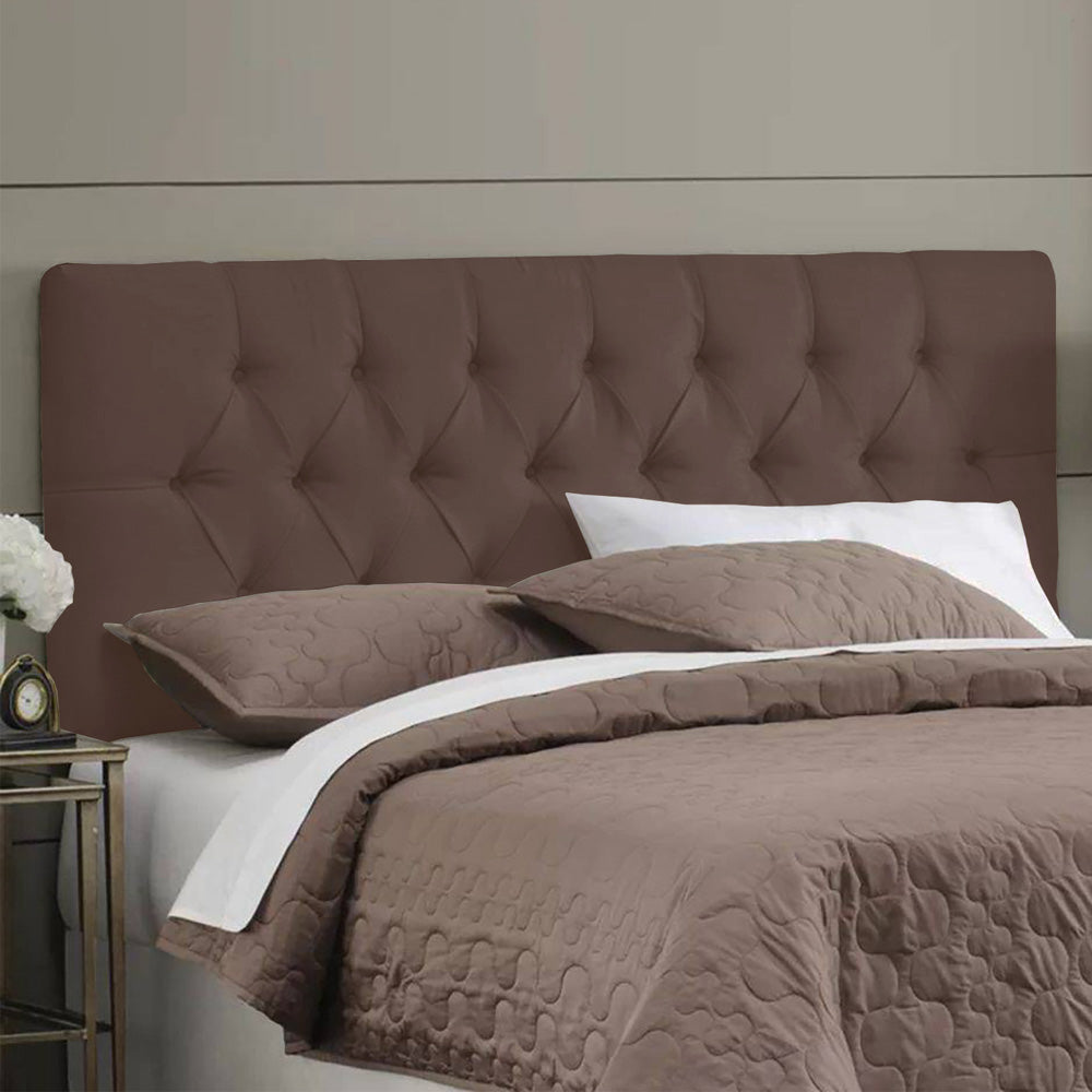 Cabeceira Intense Modelo Painel Detalhe Capitonê para Cama Box Queen 160 cm Fixação na Parede - LH Móveis
