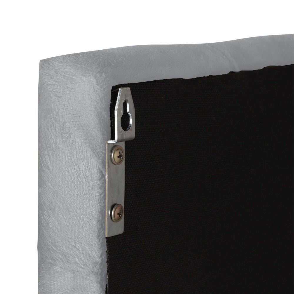 Cabeceira Painel para Cama Box King 195cm Intense Estofada Fixação na Parede com Detalhe Capitonê - LH Móveis
