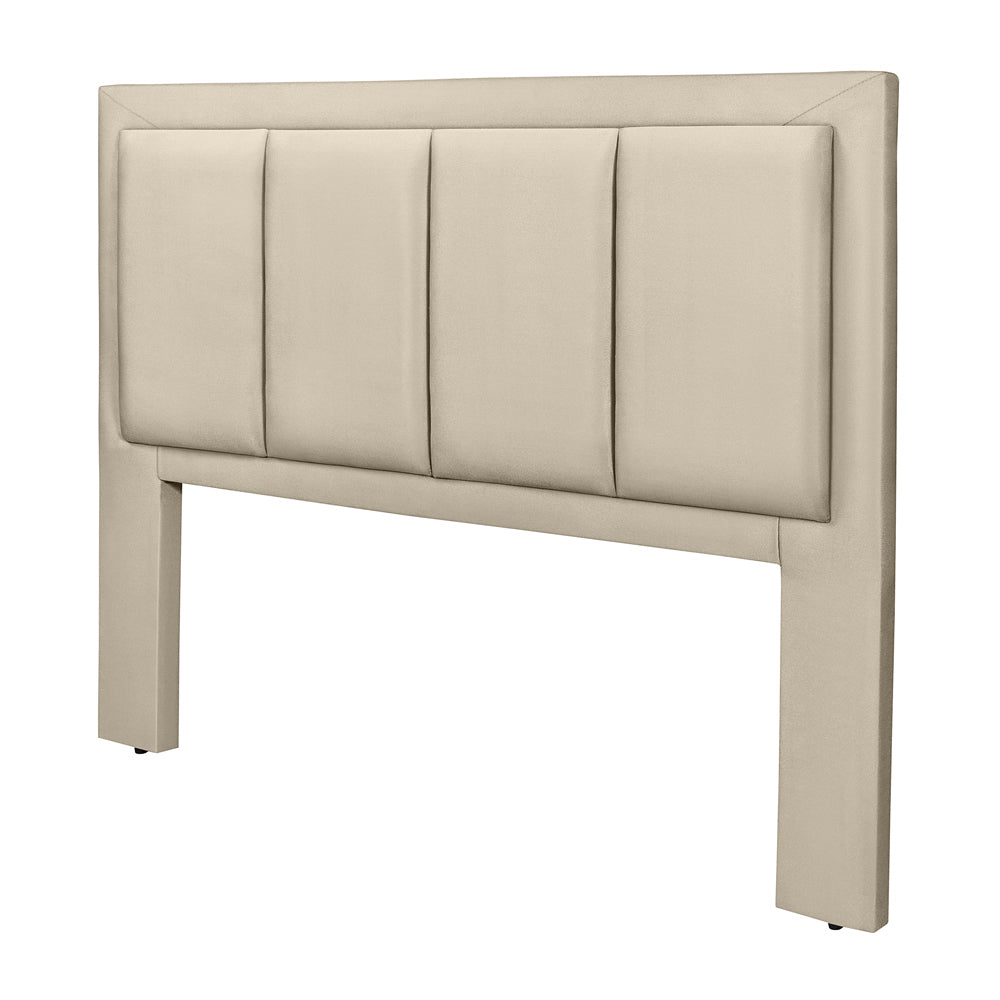 Cabeceira Estofada Veneza Luxo para Cama Box Queen 160cm com Pés Fixação no Box Estrutura em Madeira - LH Móveis