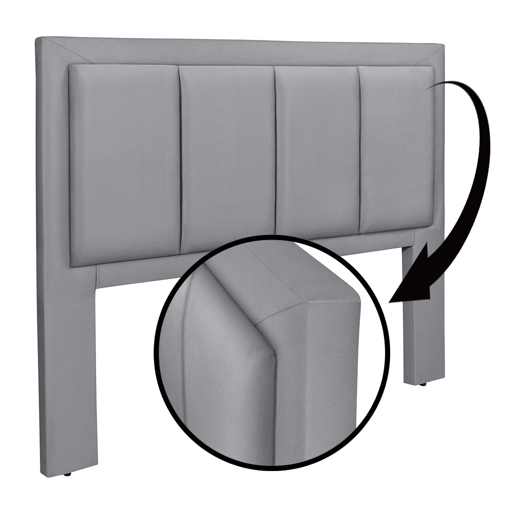 Cabeceira Estofada Luxo para Cama Box Solteiro 90 cm Veneza Várias Cores - LH Móveis