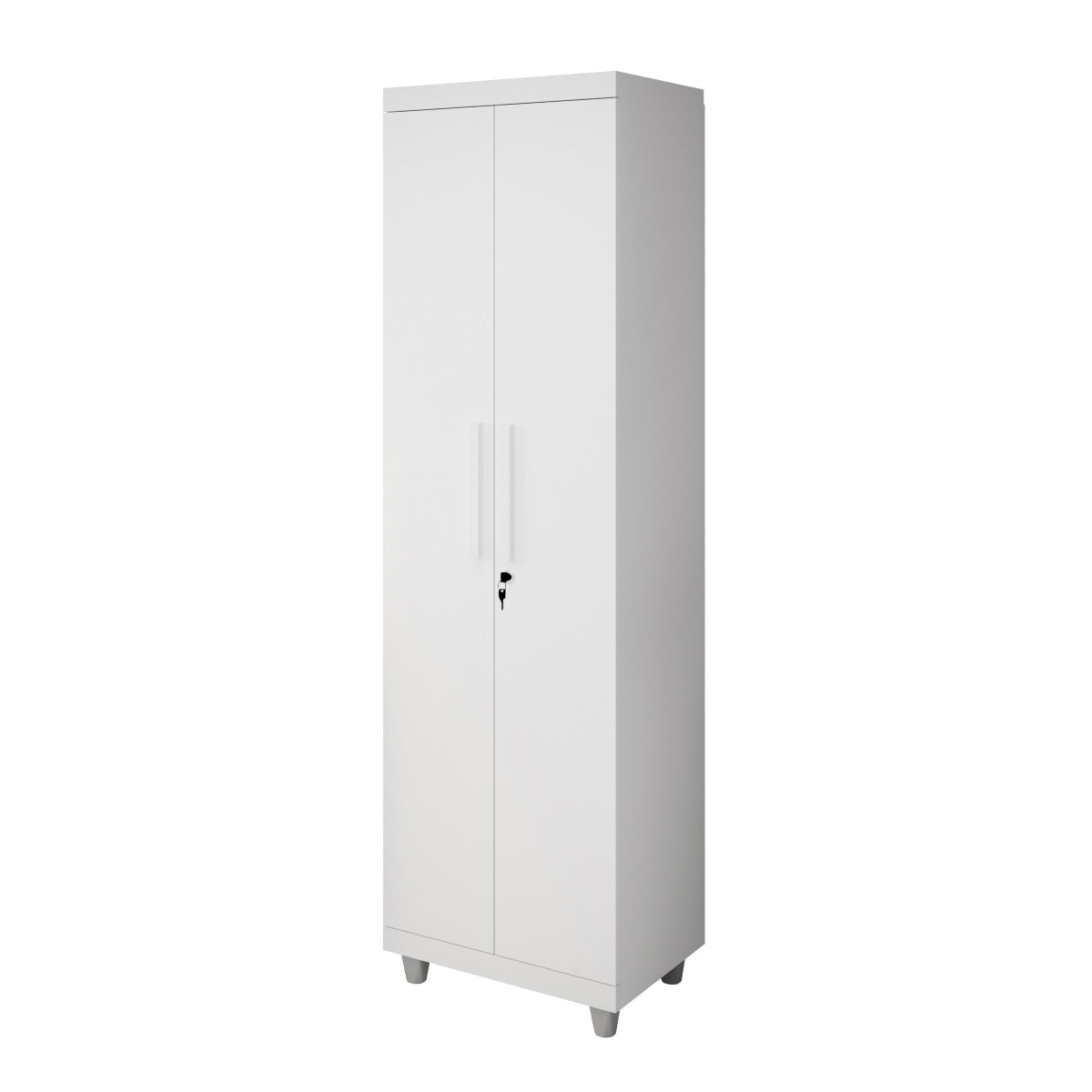 Armário Multiuso Pallas Organizador Home Office Lavanderia 2 Portas Com Fechadura - LH Móveis