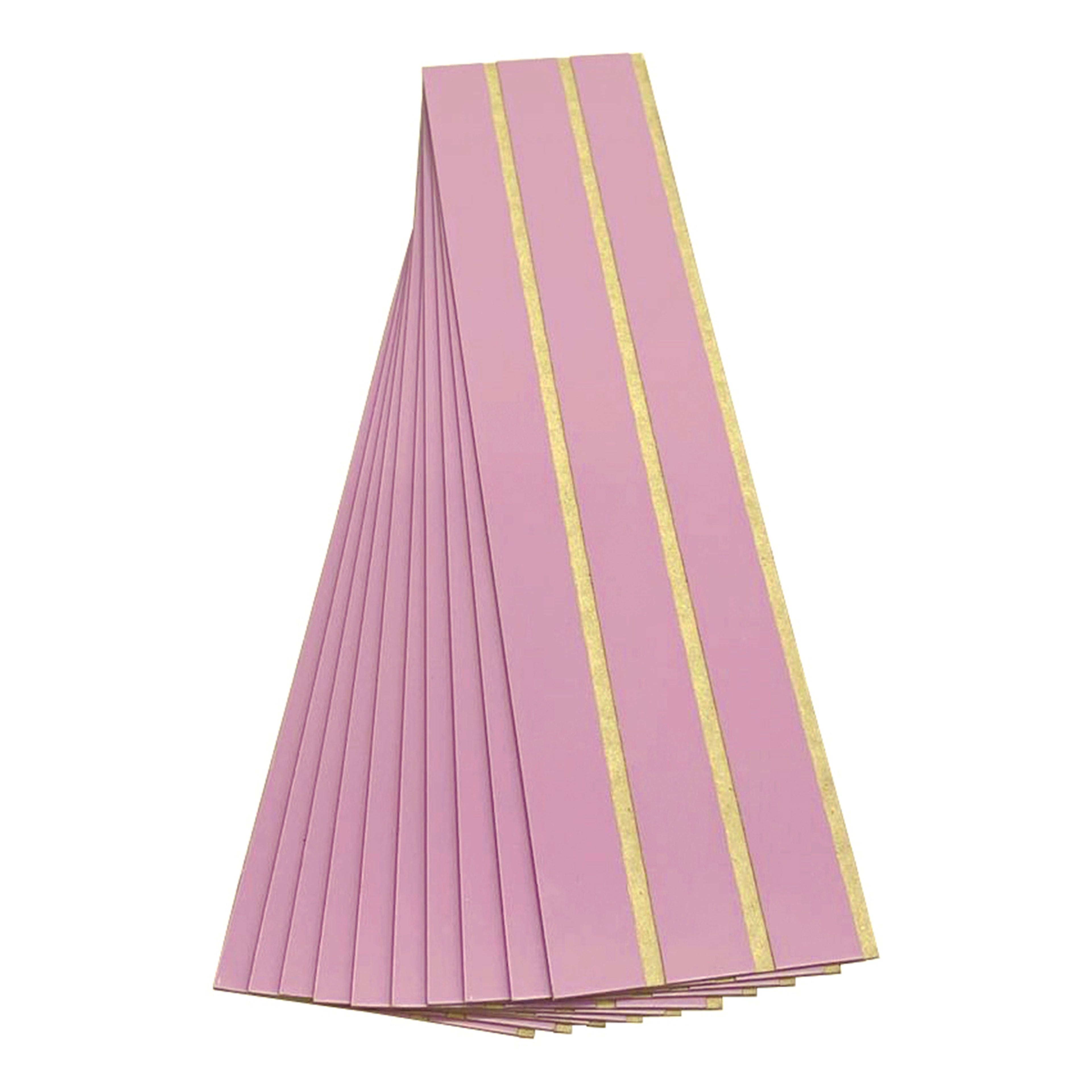 Kit 10 Ripados Módulos Adesivos 45x10 em MDF Para Decoração Acompanha Dupla Face - LH Móveis
